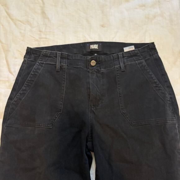 Paige Cotton Blend Denim Mid Rise Mayslie Jogger Pants Size 29 - Picture 3 of 8